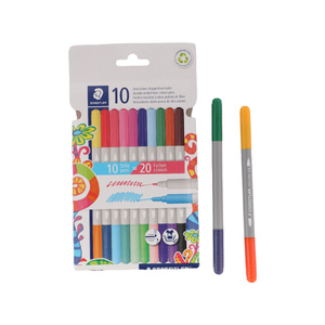 Double Ended FibreTip Color Pen 10pcs