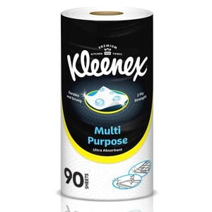 Kleenex Multi Purpose Kitchen Tissue Paper Towel 2ply 90 Sheets 1 Roll