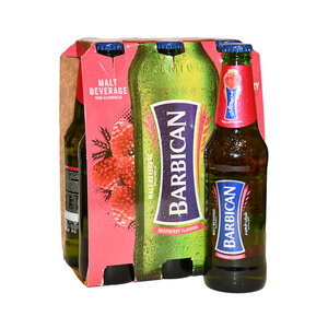 Barbican Raspberry Flavoured Malt Beverage Non-Alcoholic Drink 325 ml