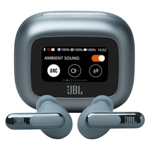 JBL LIVE BEAM 3 True Wireless Noise Cancelling Closed-Stick Earbuds, Blue