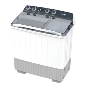 Nikai Semi Automatic Twin Tub Washing Machine, 12 kg, 1490 RPM, White, NWM1300SPN