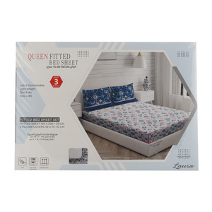 Laura Fitted Sheet 150 x 200cm Assorted Colors