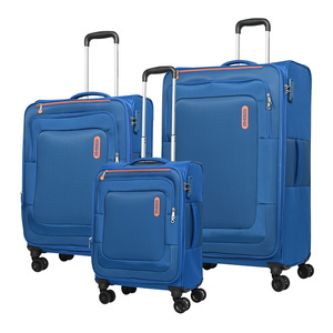 American Tourister Duncan Soft Trolley Bag, 3 pcs, Blue