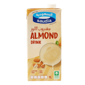 Saudia Lactose Free Almond Drink 1 Litre