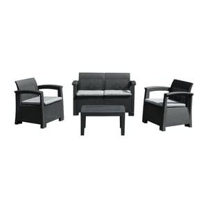 Desert Ranger Osaka Plastic Sofa Set 4Pcs