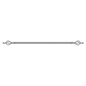 Maple Leaf Extension Curtain Rod 300cm Silver