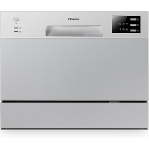 Hisense Countertop Dishwasher, 50 cm, Silver, H6DSS