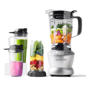 NutriBullet Full Size Blender + Combo, 1200 W, 9 Piece Accessories, Silver, NBC-1110A