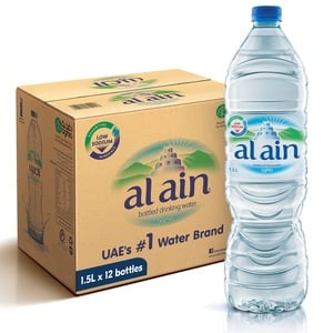 Al Ain Bottled Drinking Water 12 x 1.5 Litres