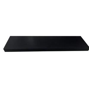 Maple Leaf Decorative Wooden Wall Shelf 100cm Black