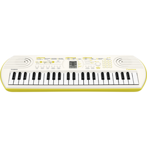 Casio Mini Keyboard with 44 keys, 100 Tones, 50 Rhythms, White, SA-80H2