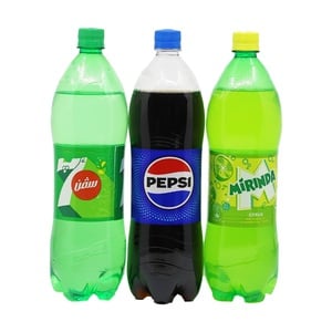 Pepsi 7Up Mirinda Value Pack 3 x 1.25 Litres