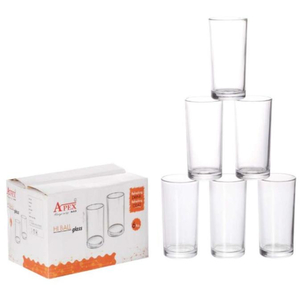 Apex Max Hi Ball Glass Set, 6 pcs, 240 ml