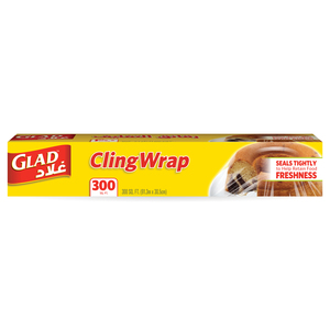 Glad Cling Wrap 300 sq.ft. Size 91.3m x 30.5cm 1 pc