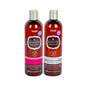 Hask Keratin Protein Smoothing Shampoo 355 ml + Conditioner 355 ml