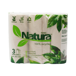 Sanita Natura Kitchen Towel 2ply 3 x 60 Sheets