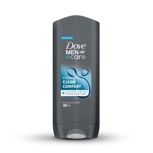 Dove Men+Care Hydrating Cleanser Clean Comfort with 24H Nourishing Micromoisture Technology For Body, Face & Hair Wash 400 ml