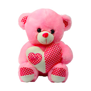 Fabiola Teddy Bear Plush With Heart 40cm JM2251-3 Assorted