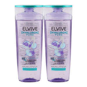 L'Oreal Paris Elvive Shampoo Hyaluron Pure Value Pack 2 x 400 ml