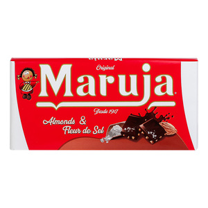 Maruja Compound Chocolate with Almonds and Fleur de Sel 100g