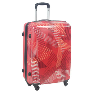 في اي بي حقيبة سفر صلبة أكتيف ذات حافة مزدوجة 4 عجلات، 65 سم، أحمر