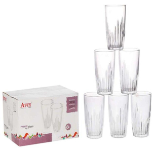 Apex Max Prince Glass Set, 6 pcs, 200 ml