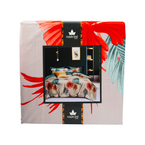 Maple Leaf Fitted Sheet 180 x 200cm Assorted