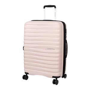 Cosmo Wave 4Wheel Hard Trolley 70cm Pink