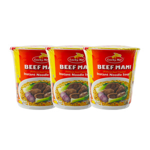 Lucky Me Beef Mami Instant Noodle Soup Big Cup Value Pack 3 x 70 g