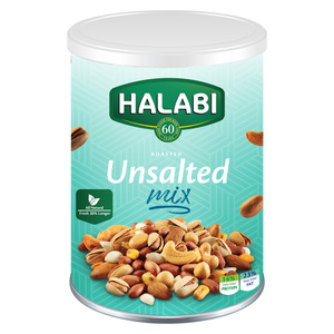 Halabi Roasted & Unsalted Mixed Nuts Tin 400 g