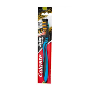 Colgate Toothbrush Zig Zag Charcoal 1's