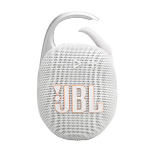 JBL Clip 5 Wireless Portable Bluetooth Speaker, White