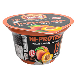 Baladna Low Fat Hi-Protein Peach & Apricot Yoghurt 150 g