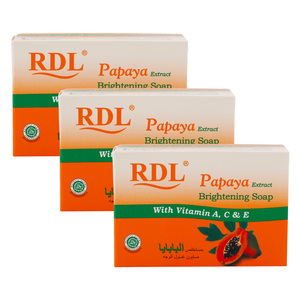 RDL Brightening Soap Papaya Extract Value Pack 3 x 128 g