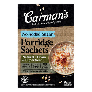 Carman's Porridge Sachets Natural 5 Grain & Super Seed 320 g