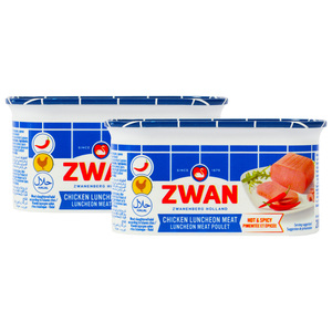 Zwan Hot & Spicy Chicken Luncheon Meat Value Pack 2 x 200 g