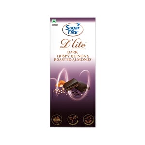 Sugar Free D'lite Dark Crispy Quinoa & Roasted Almonds 80g