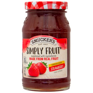 Smucker's Simply Fruit Seedless Strawberry 284 g