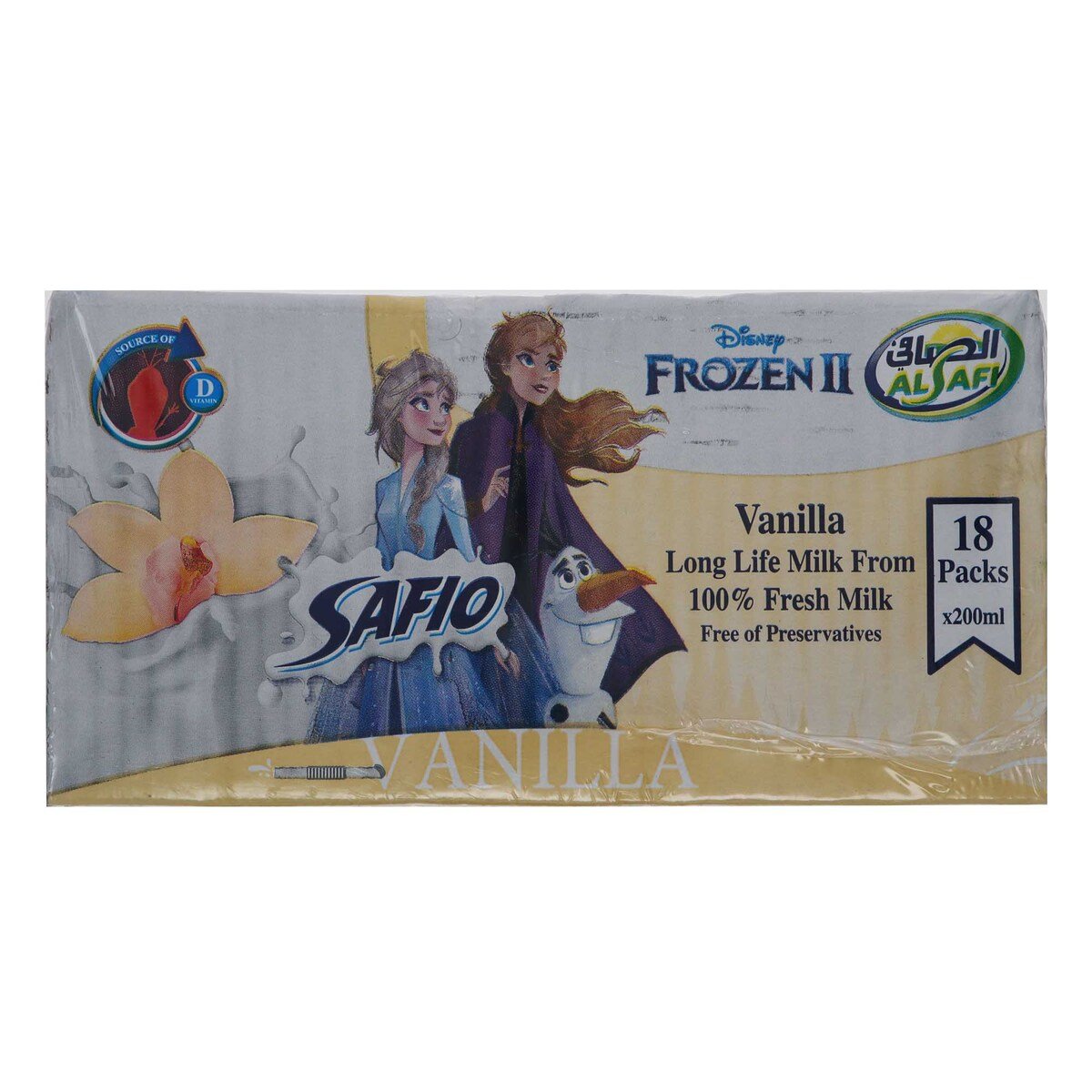 Al Safi Vanilla UHT Milk 18 x 200ml