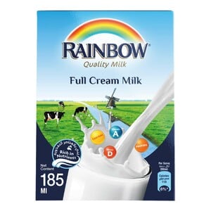 Rainbow UHT Milk Full Cream 185 ml