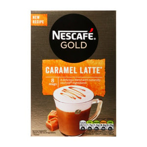 Nescafe Cafe Gold Menu Caramel Latte 8 x 17 g
