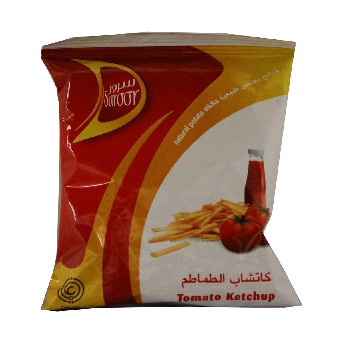 Suroor Natural Potato Sticks Tomato Ketchup 24 x 18 g