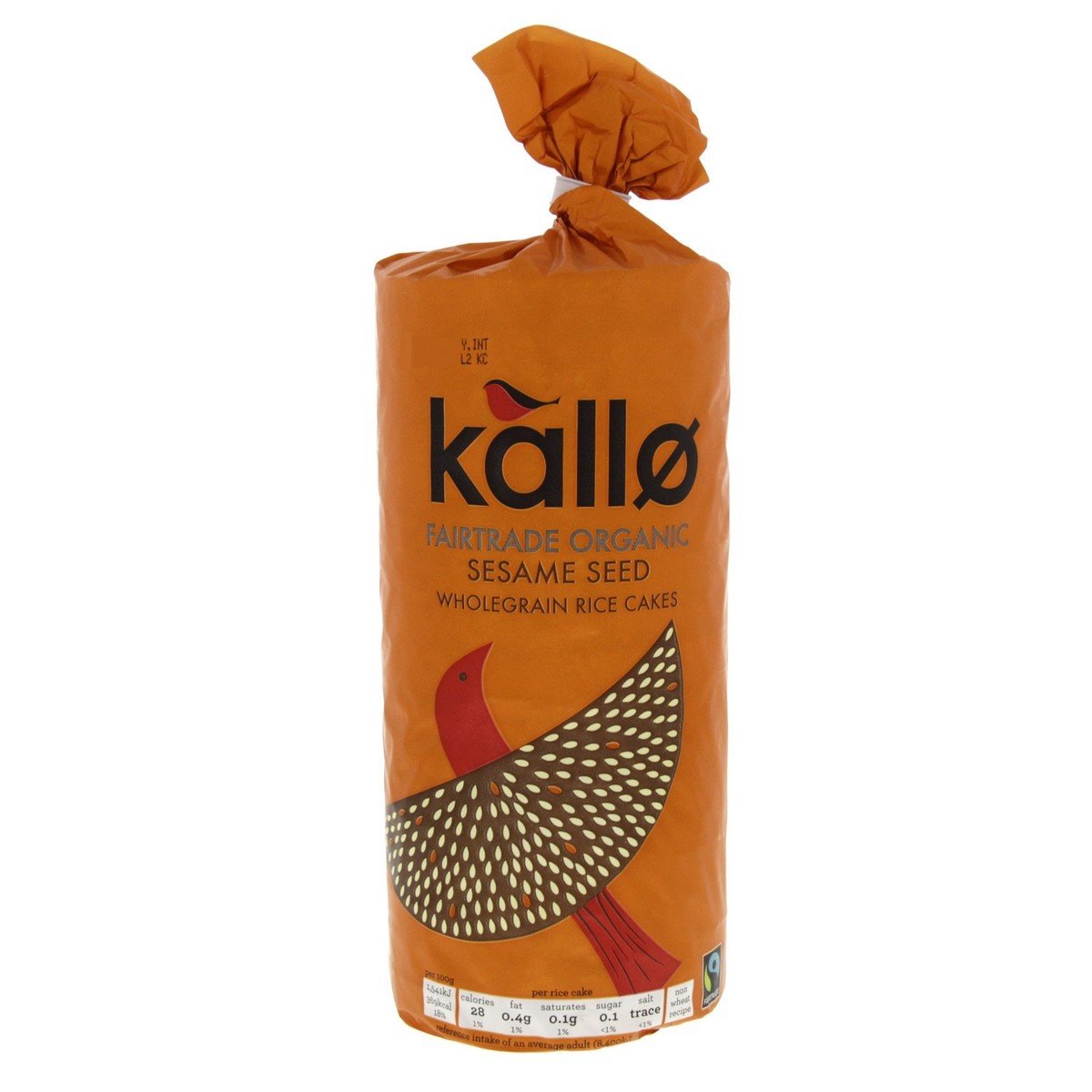 Kallo Organic Sesame Seed Wholegrain Rice Cakes 130 g