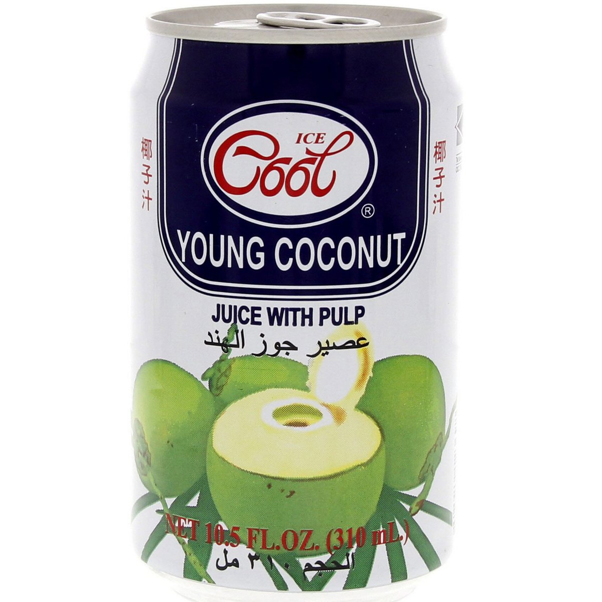 Ice Cool Young Coconut Juice With Pulp 6 x 310 ml