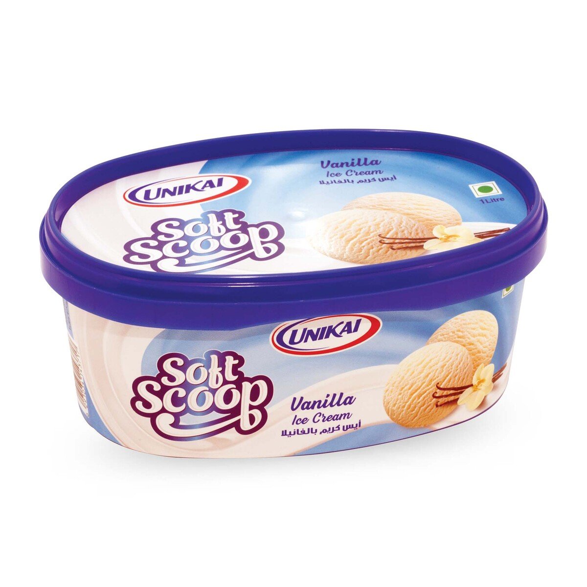 Unikai Soft Scoop Ice Cream Vanilla 1 Litre