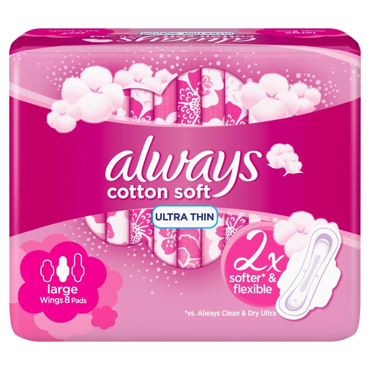Always Soft Ultra Thin Large Sanitary Pads 8 Count Online at Best Price, Sanpro Pads