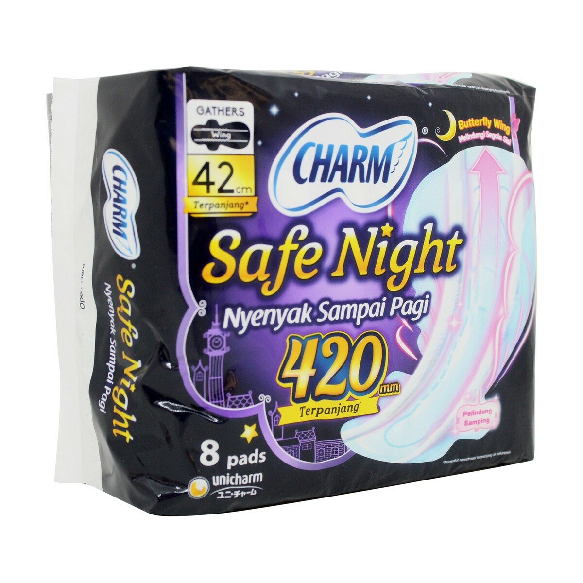 Charm Body Fit Night Wing 42cm 8pcs