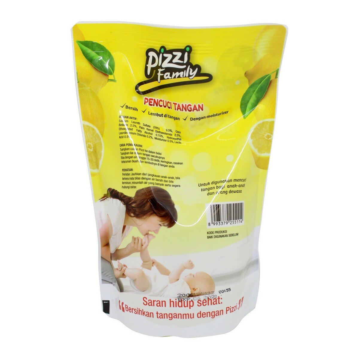 Pizzi Sabun Cuci Tangan Lemon Pouch 375ml