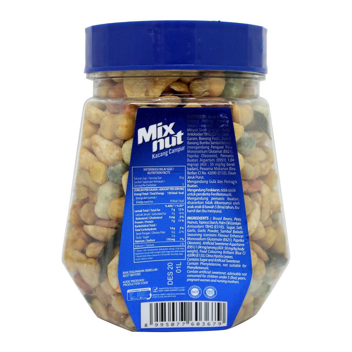 Dua Kelinci Mixnut Jar 150g