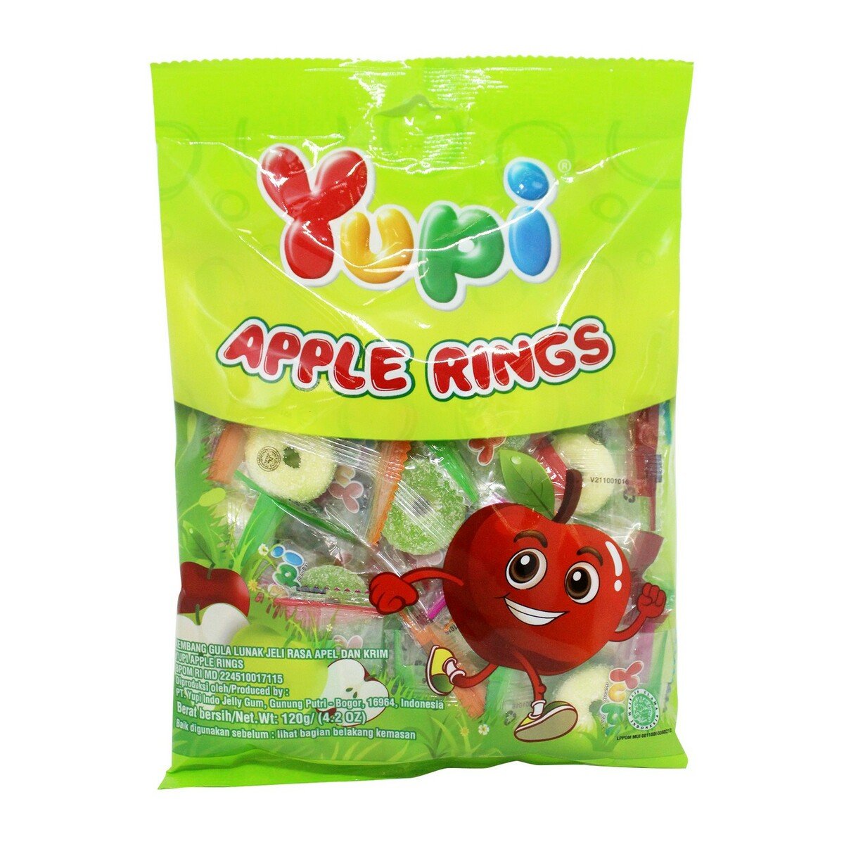 Yupi Apple Rings Bag 120g